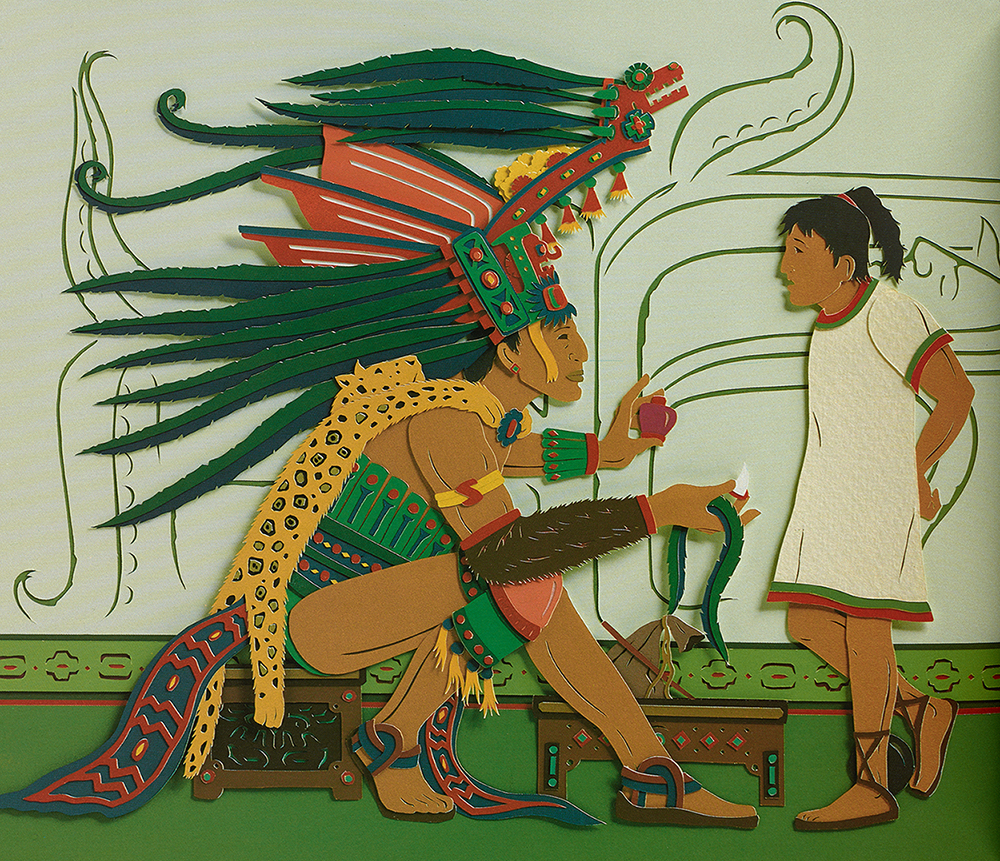 Illustration from one of the Native American children's books included in the Kretschmer collection